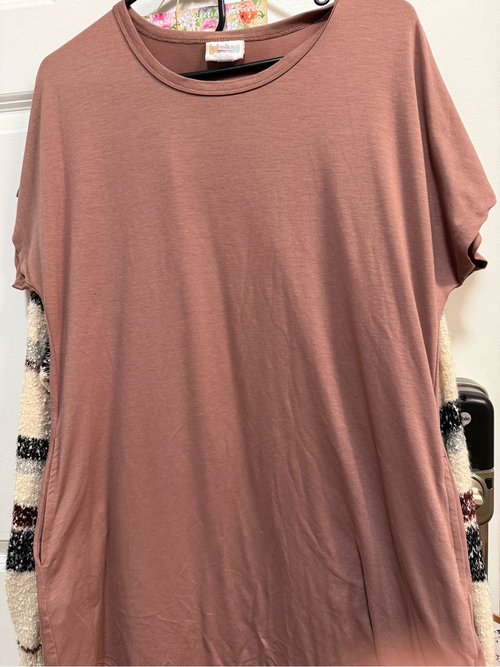 🍎LuLaRoe Mauve Short Sleeve High-Low Dress